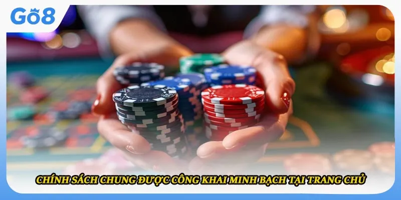 Chính sách chung được công khai minh bạch tại trang chủ