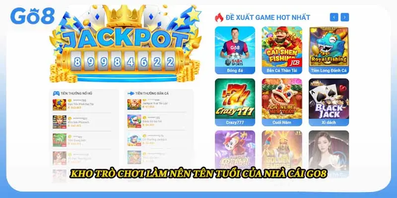 Kho trò chơi làm nên tên tuổi nhà cái go8